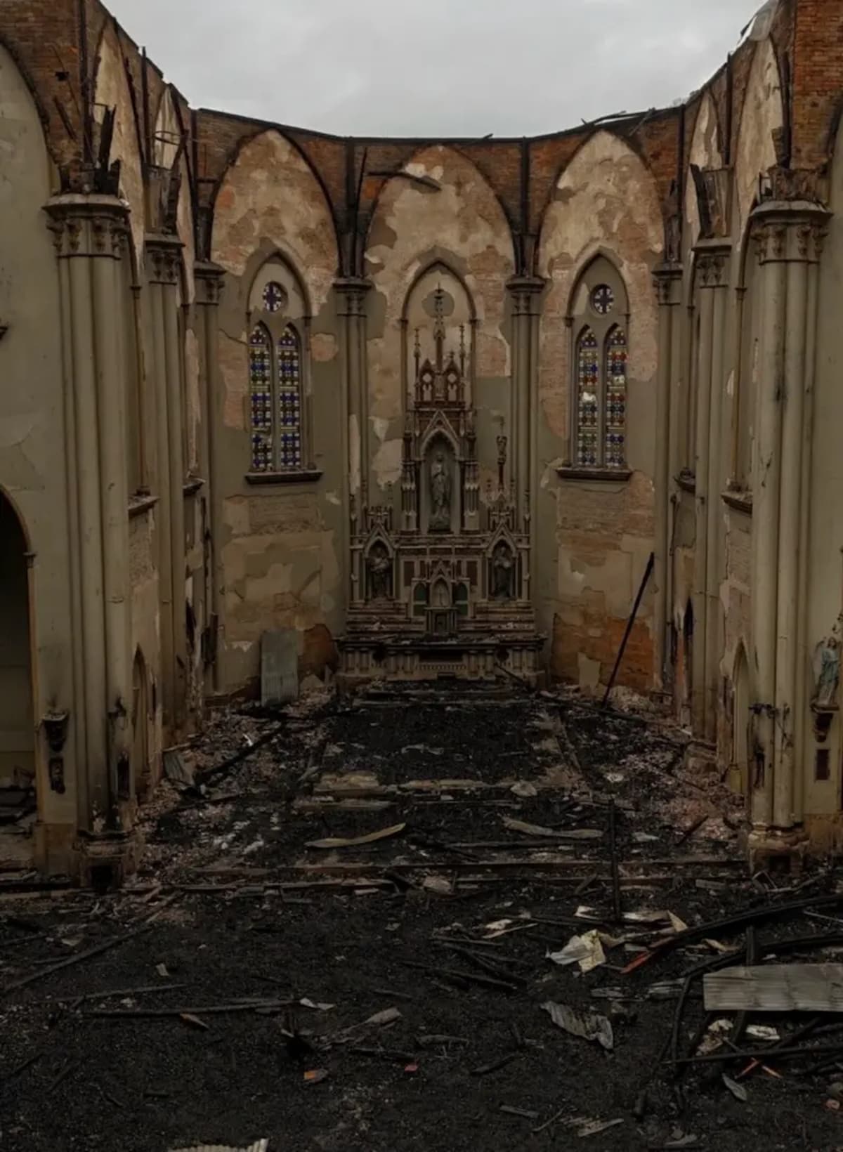 Foto de Incêndio na Igreja Matriz em Flores da Cunha (RS)