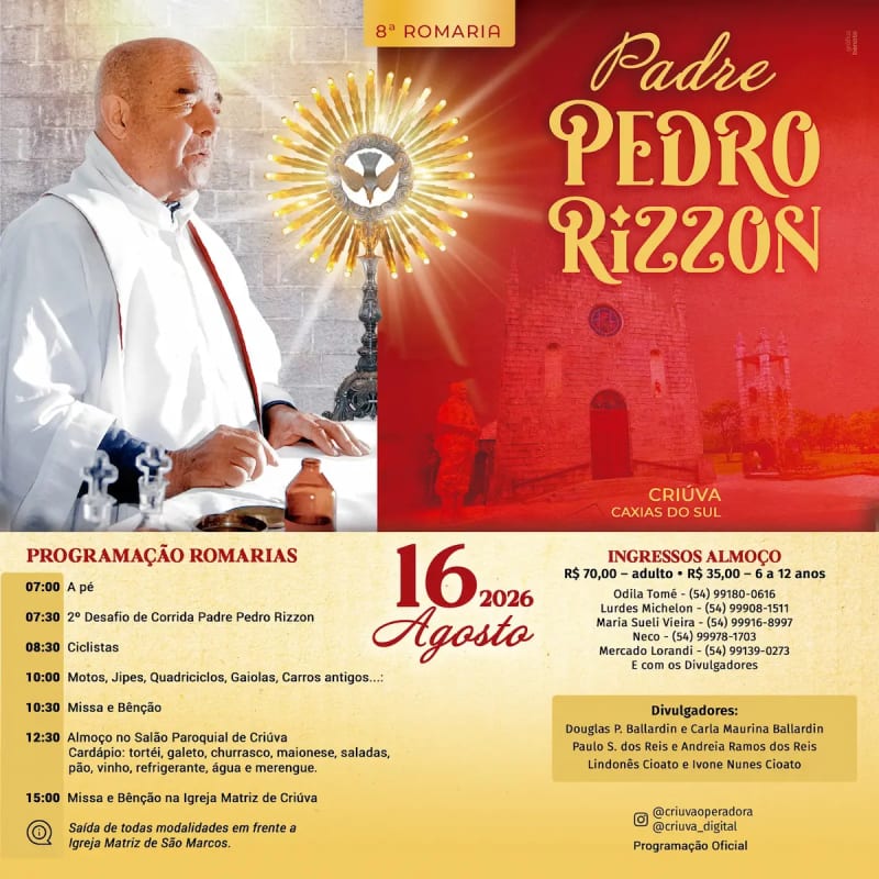 8ª Romaria Padre Pedro Rizzon