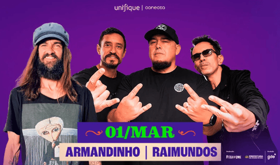 Armandinho + Raimundos na Festa da Uva 2026 em Caxias do Sul (RS)