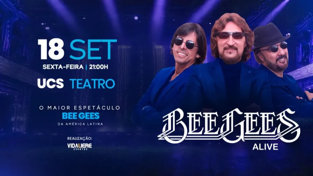 Bee Gees Alive 2026 em Caxias do Sul (RS)