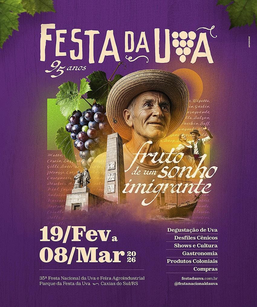 Festa Nacional da Uva 2026 em Caxias do Sul (RS)