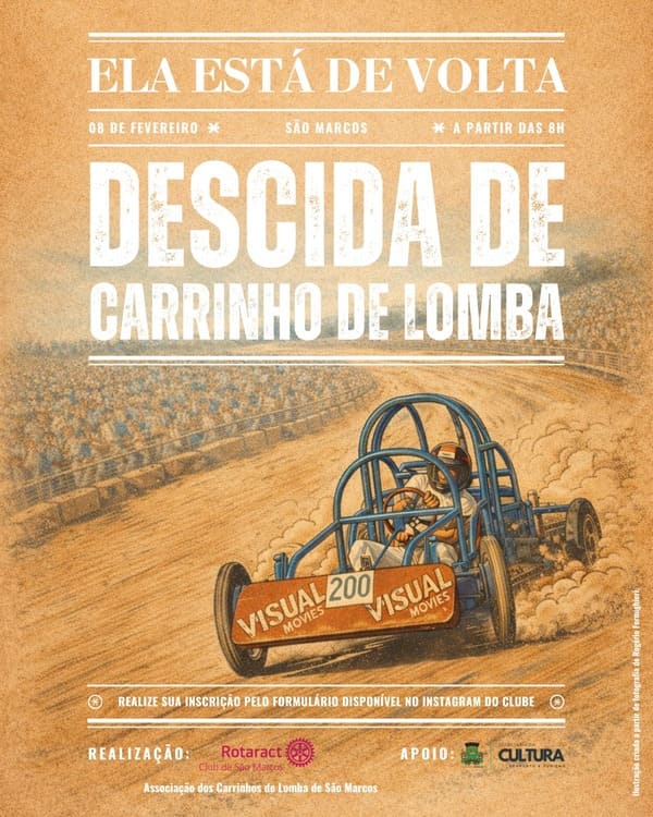 Decida de Carrinho de Lomba em São Marcos (RS)