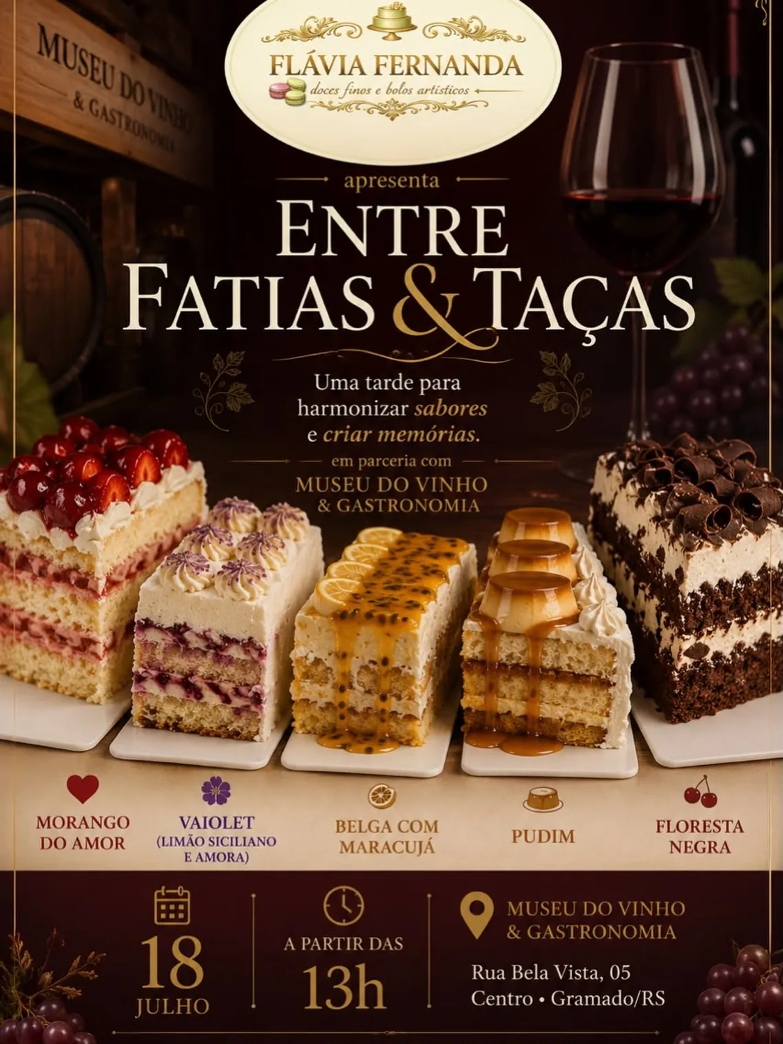 Entre Fatias & Taças em Gramado (RS)