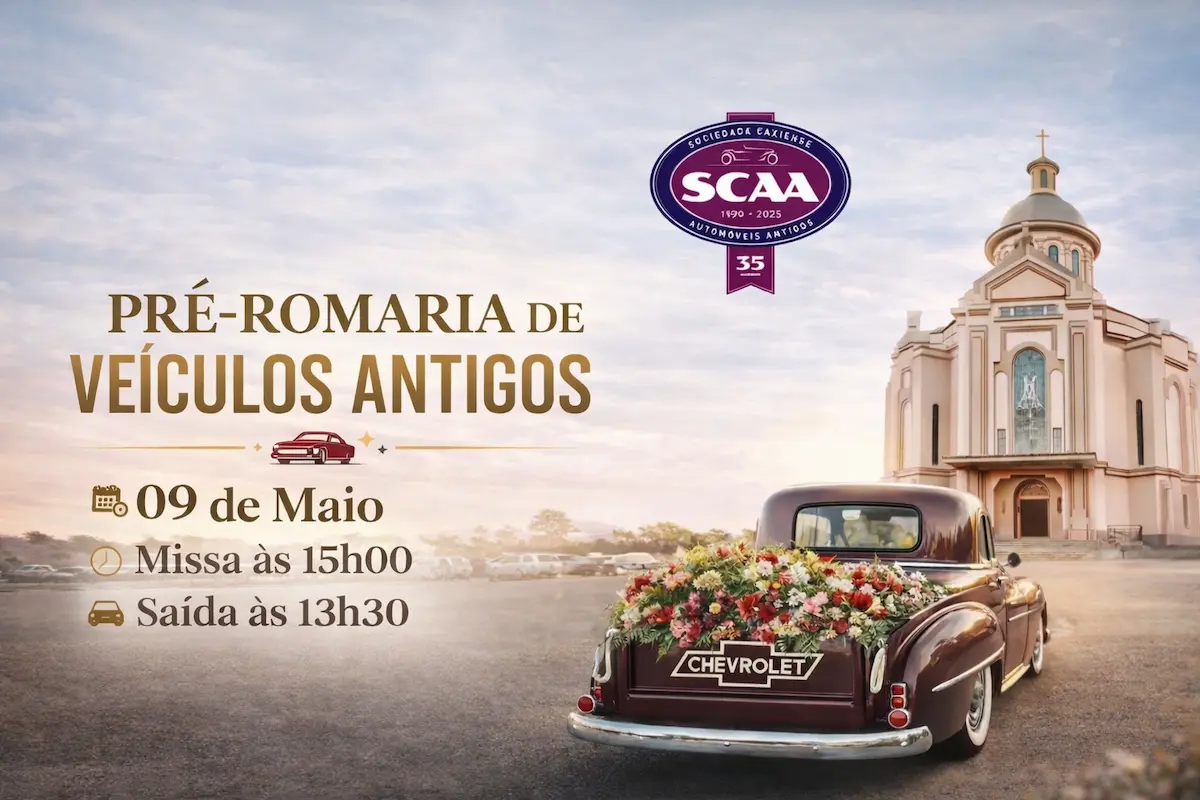 Pré-Romaria de Veículos Antigos 2026 em Caxias do Sul (RS)