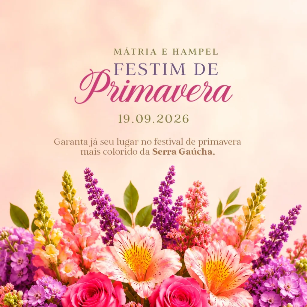 Evento 'Festim de Primavera 2026' em São Francisco de Paula (RS)
