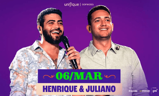 Henrique & Juliano na Festa da Uva 2026 em Caxias do Sul (RS)