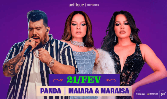 Maiara & Maraisa + DJ Panda na Festa da Uva 2026 em Caxias do Sul (RS)