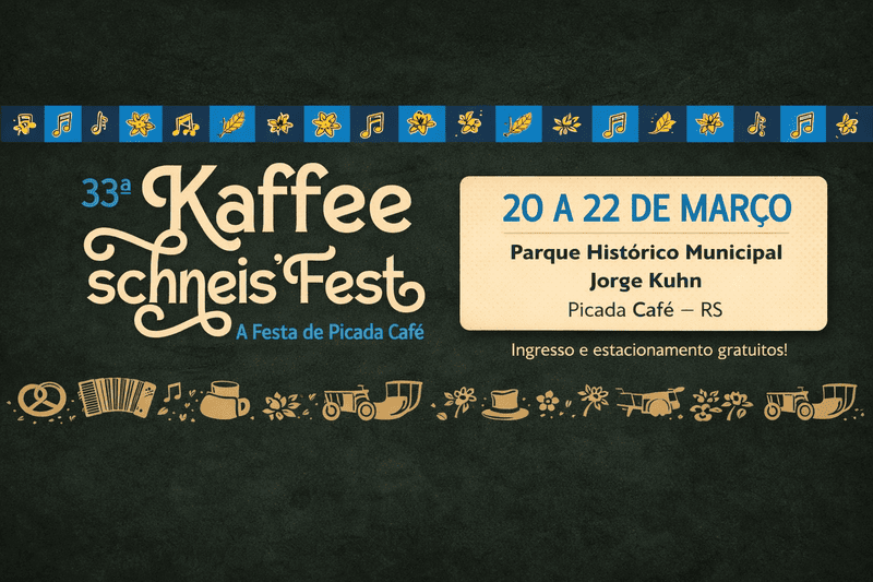 33ª Kaffeeschneis’ Fest 2026 em Picada Café (RS)