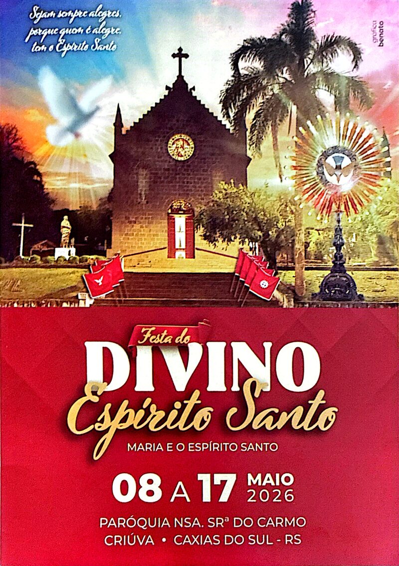 Programação Festa do Divino Espírito Santo 2026 em Caxias do Sul Criúva