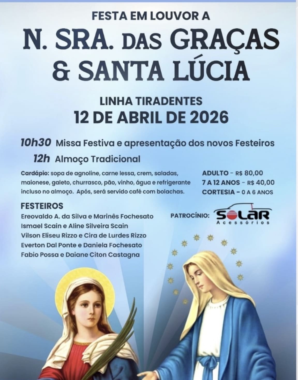 Cartaz da Festa de Tiradentes 2026