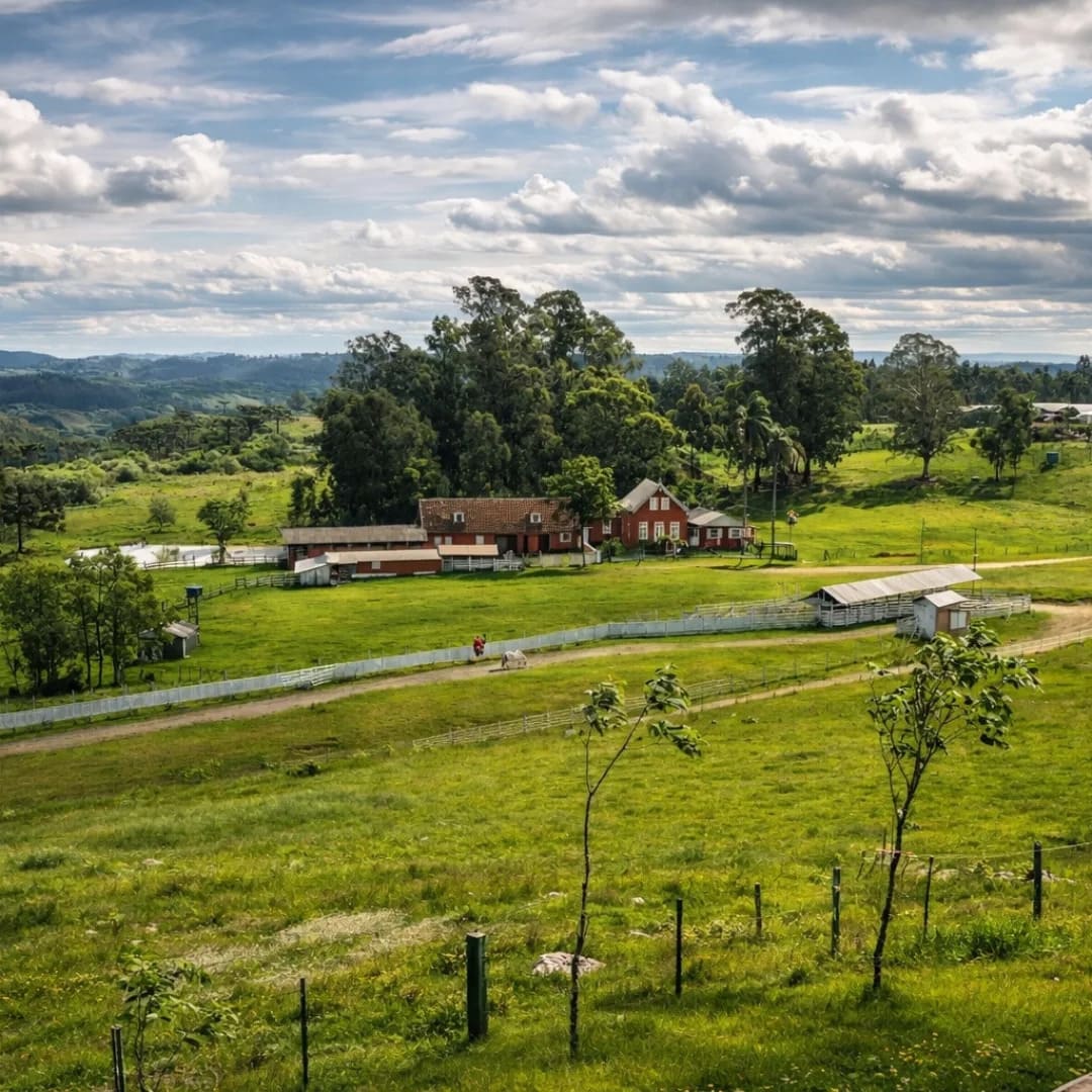 Fazenda Bertussi no interior de Caxias do Sul (RS)
