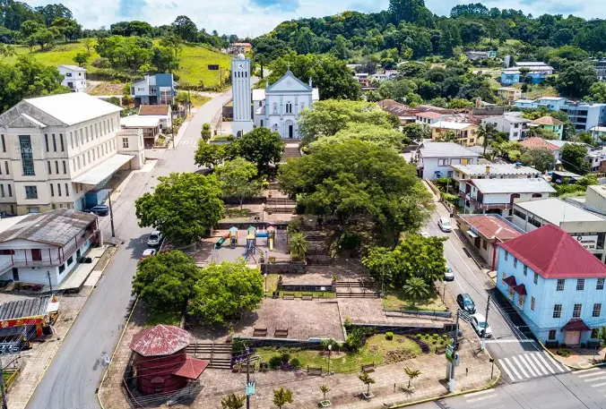Praça Central (Praça da Imigração) em Nova Roma do Sul (RS)