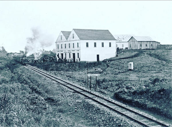 Memória: Forqueta - Passagem do trem - caxiasdosul