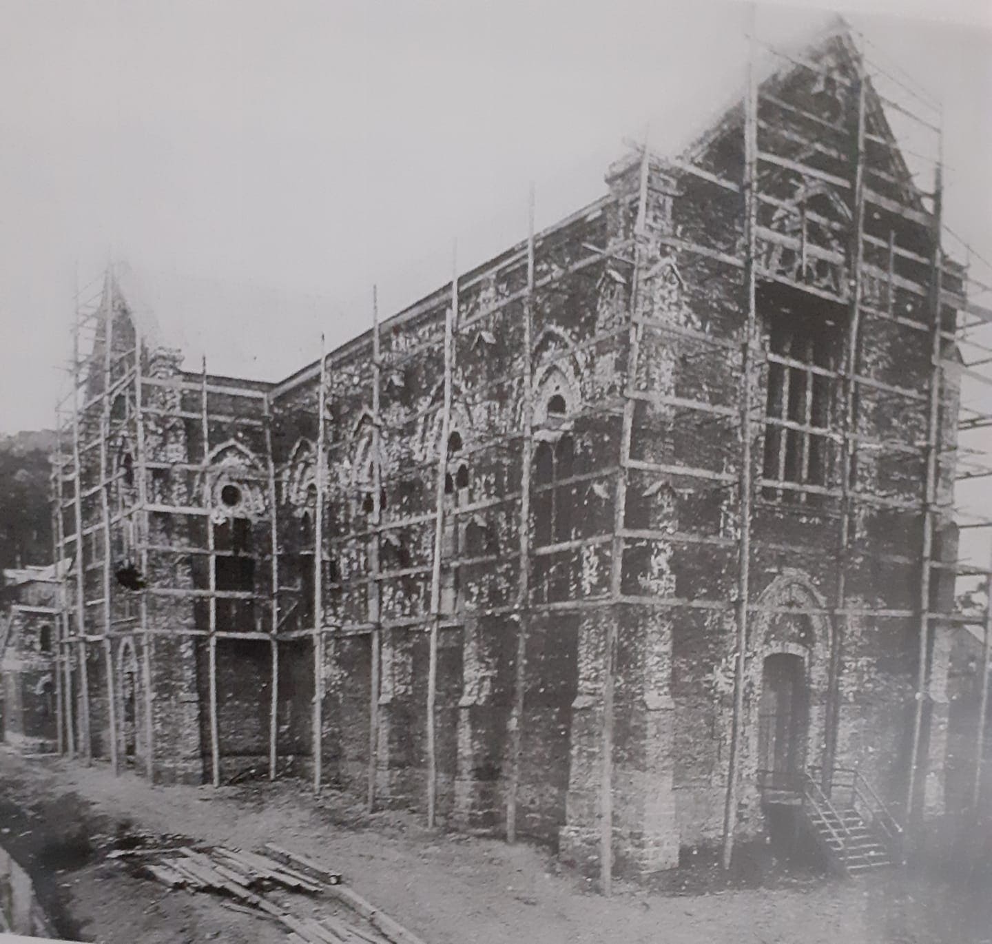Memória: Construção da Igreja Matriz Nossa Senhora de Lourdes - floresdacunha