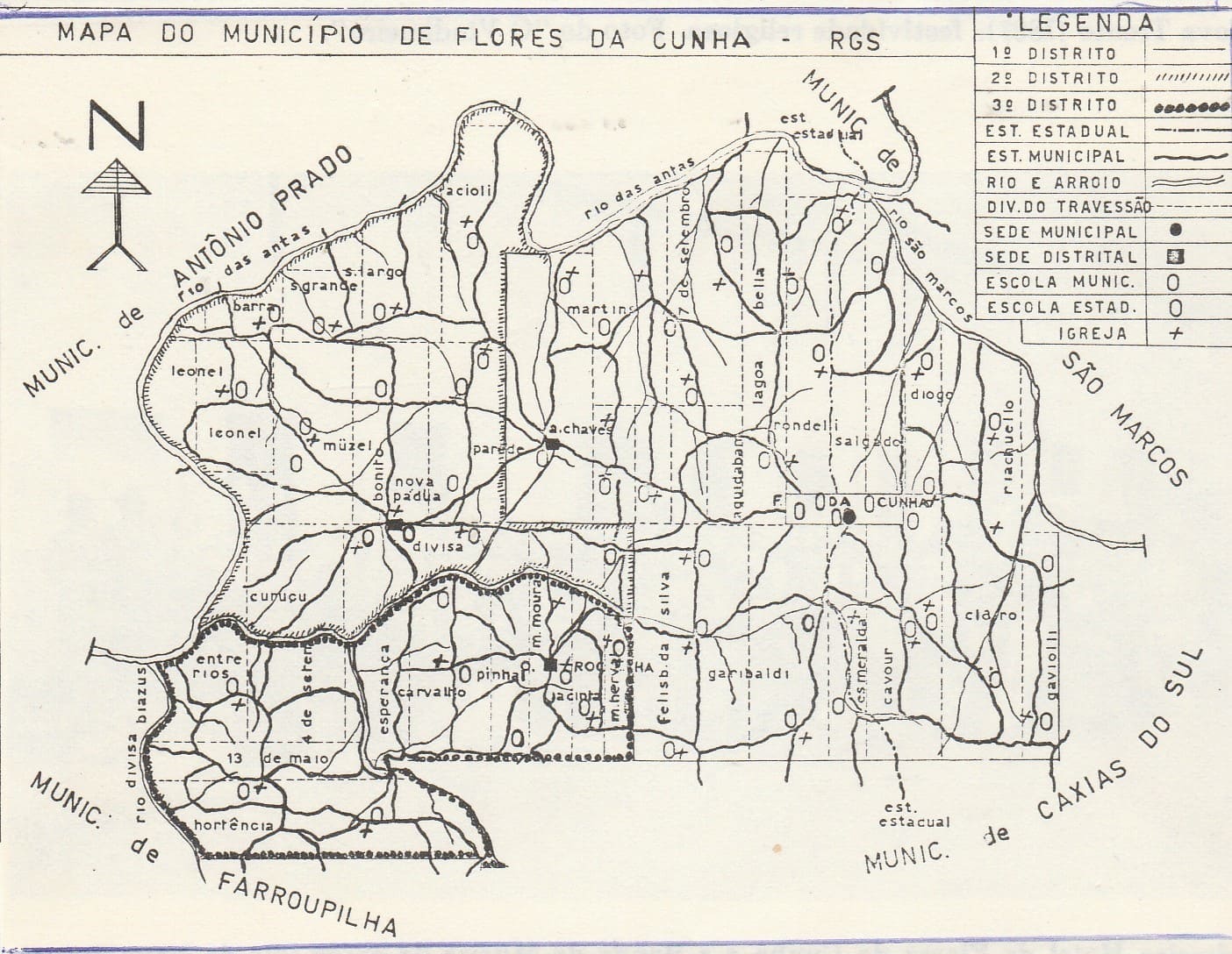Memória: Mapa de Nova Trento - floresdacunha