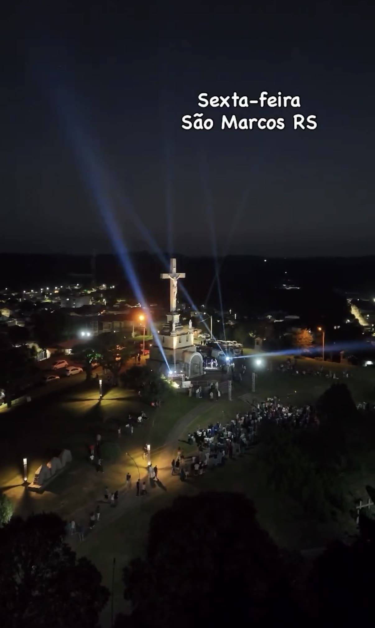 Foto de Encenação da Paixão de Cristo no Monte Calvário - Sexta-Feira Santa 2026 em São Marcos (RS)