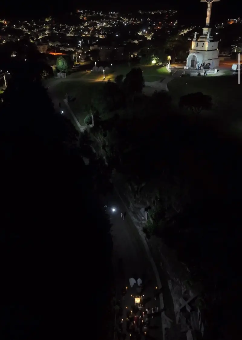 Procissão luminosa em louvor ao padroeiro 2026 em São Marcos (RS)