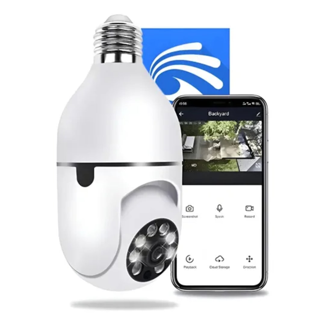 Câmera Lâmpada De Segurança Wifi Ip App Yoosee Visão Noturna GotWire Câmera Lâmpada De Segurança Wifi
