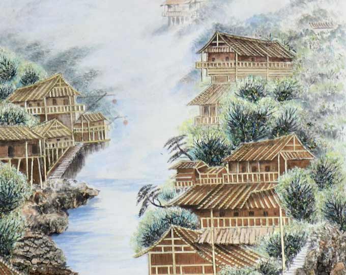 Pavilions in the mountain