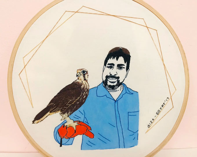 Custom Embroidery Portraits| Family Embroidery| Pet Embroidery| Personalized Embroidery Portrait| Hand embroidery| Hoop art| Embroidery Art
