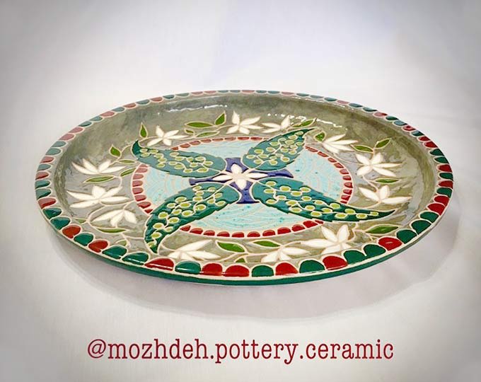 Glazed pottery