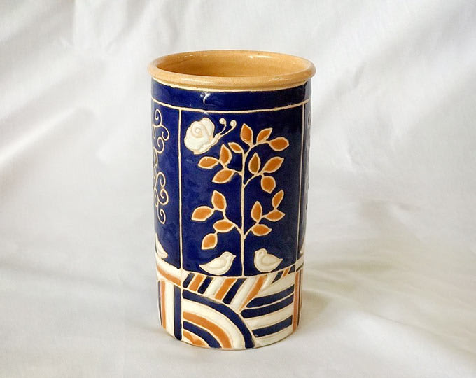 Flowerpot Glazed pottery