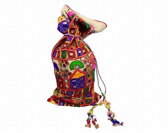 Vintage Handmade Gypsy Bag - Camel Bag Indian Vintage Hand Embroidered Dowry Bag / Vintage Bag ( 36"x15" ) Mirror Bag Banjara Bag Dowry Bag