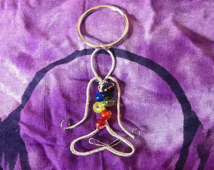 Handmade Wire Wrapped Keychain