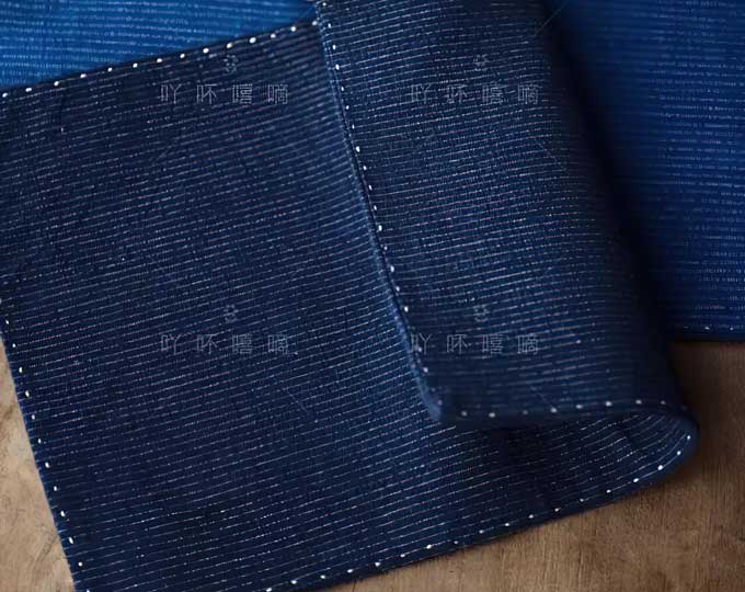 ABUXIDI
Hand woven fabric, Pinstripe, hand sewing, thorn embroidery, dining mat