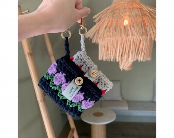 Tulip Crochet Mini Purse