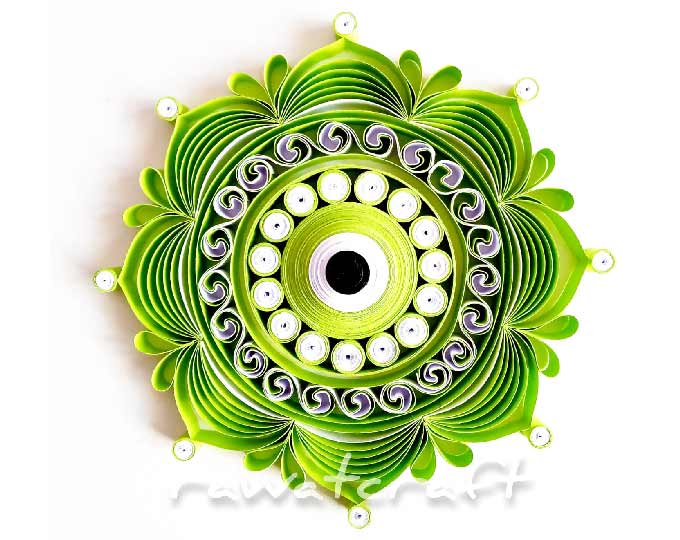 Paper quilling evileye mandala wall art, mandala art, handmade quilling mandala for home decor, Personalized art for him and her