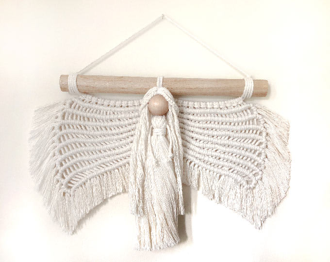 Handmade angel with macrame