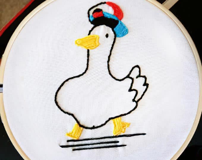 Dancing Duck Embroidery