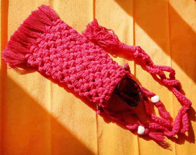 Sac à téléphone/lunettes de soleil « Confiture de fraises »