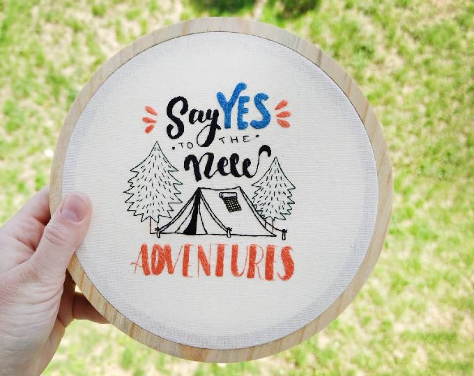 Adventure Embroidery Hoop
