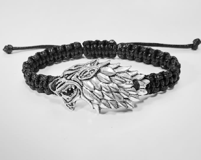 Handmade bracelet in shambala style. Game of thrones