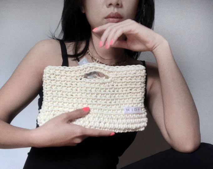 OPULE crochet handbag