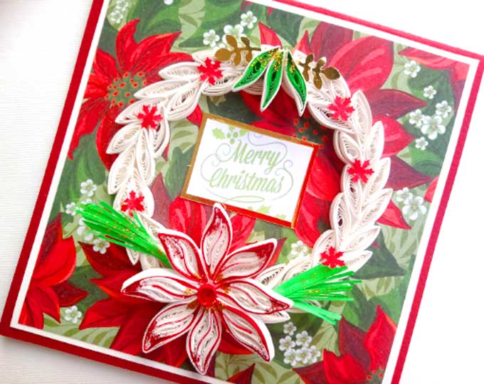 Quilling Christmas card