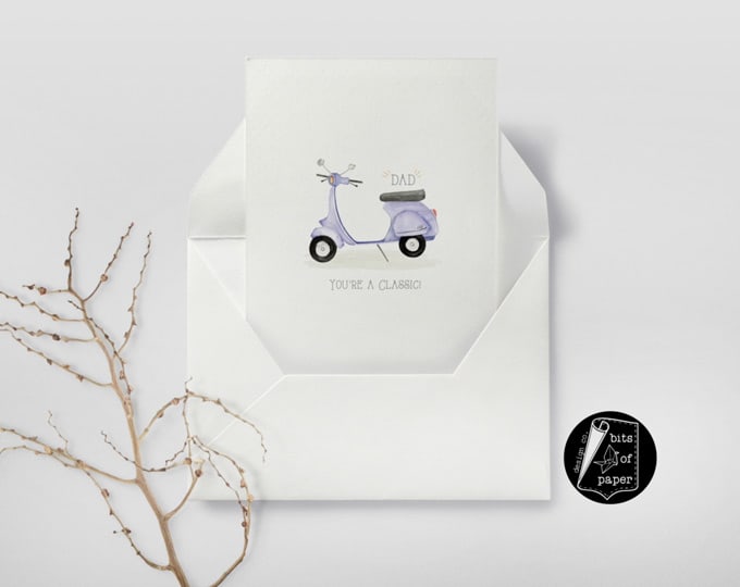 Father's Day Bike Greeting Card