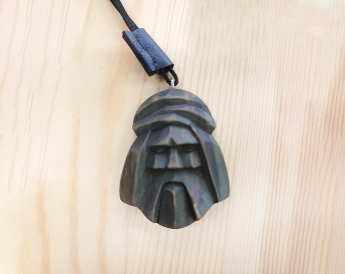 Ainu Traditional Handiwork | Beautiful Hand-carved Wooden Pendant Necklace