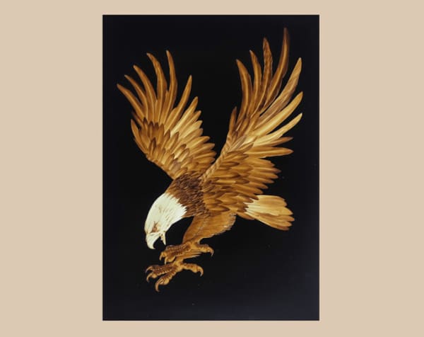 Eagle - A traditional masterpiece of Song's wheat straw painting