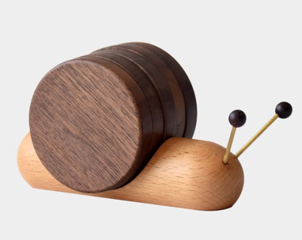 Snail cup Coaster magnet adsorption cute tea cup Coaster