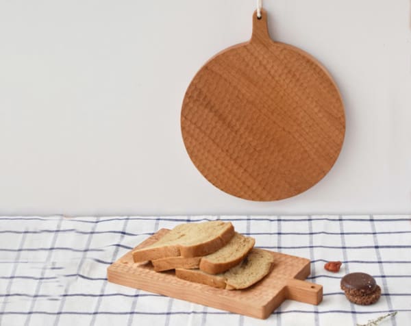 Round coaster Japanese style anti-skid and anti scald wooden meal mat