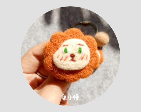 Handmade Brooch, key ring and Hair loop wtih original design.