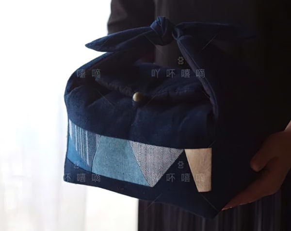 ABUXIDI
Plant blue dyeing, Indigo, Patchwork, Tea set travel bag