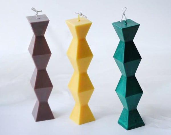 The Geometric Infinite Minimalist Handmade Natural Pillar Candle | Gift Ideas, Holiday Gift for her/ him, Handicraft Home Decor