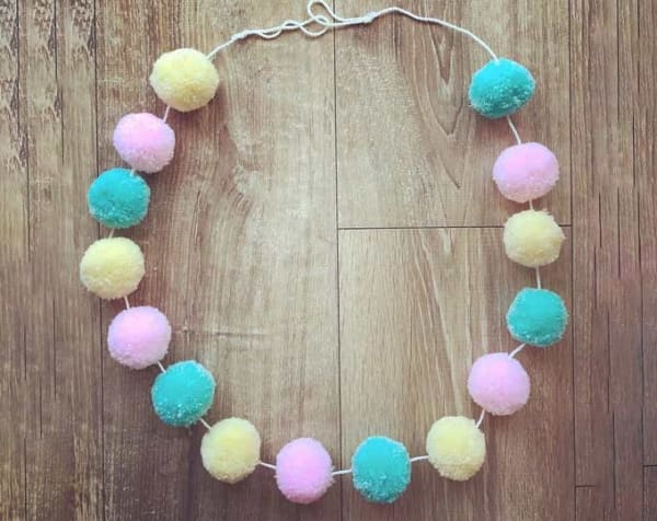 Pastel colors garland