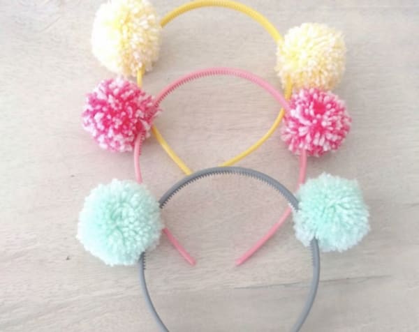 Handmade Pompom Headband