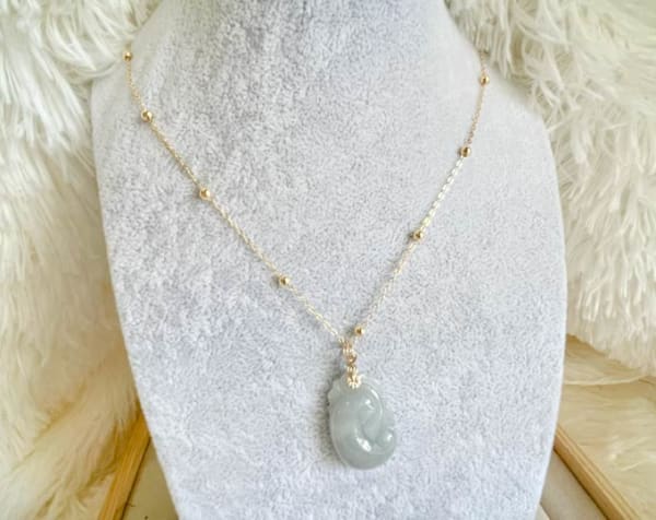 Natural Grade A Lavender Jadeite Pendant