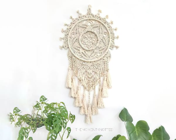 Butterfly on flower Dream Catcher